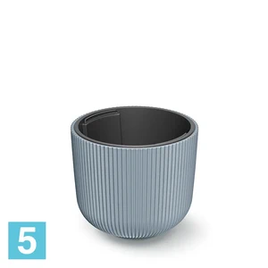 Кашпо Prosperplast MILLY круглое, серое 29,8-d, 25,7-h