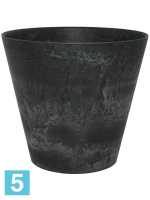 Кашпо Artstone claire pot, черное d-37 h-34 см в #REGION_NAME_DECLINE_PP#