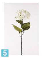 Искусственный цветок для декора Гортензия d20x80h крем