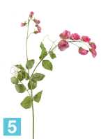 Искусственный цветок для декора Цветной горошек ярко-розовый 63 см TREEZ Collection в #REGION_NAME_DECLINE_PP#