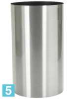 Кашпо Parel column stainless steel brushed on felt (1.2mm) d-30 h-60 см