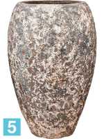 Кашпо Lava emperor relic rust, металлическое d-45 h-75 см