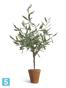 Олива искусственная TREEZ Collection Элегант (серия Prime) в керамическом кашпо 85h