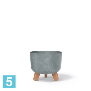 Кашпо Prosperplast GRACIA Beton Effect, бетон 20-d, 17,4-h