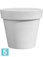 Кашпо Rotazionale easy, круглое pot, белое d-45 h-41 см