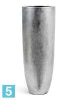 Кашпо с автополивом TREEZ Effectory Metal Высокий конус Giant, серебряный 46-d, 120-h в #REGION_NAME_DECLINE_PP#