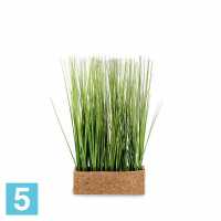Трава Осока искусственная Alseed, h-40 см. в кокос. боксе, 25*8*8