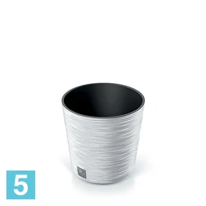 Кашпо Prosperplast FURU Round, белое 25-d, 24,7-h