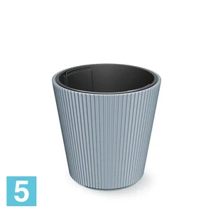 Кашпо Prosperplast MILLY конус, серое 34,9-d, 35,5-h
