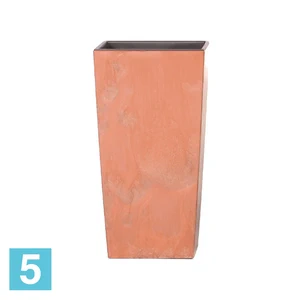 Кашпо Prosperplast URBI SQUARE BETON Effect, терракотовое 27-l, 27-w, 50-h
