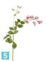 Искусственный цветок для декора Цветной горошек светло-розовый 63 см TREEZ Collection в #REGION_NAME_DECLINE_PP#