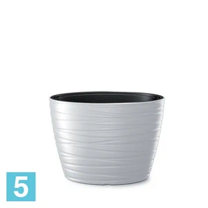 Кашпо Prosperplast MAZE, белое 38,5-l, 58,5-w, 42,3-h