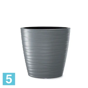 Кашпо Prosperplast MAZE, серое 38,5-l, 58,5-w, 58,5-h