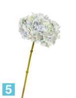 Искусственный цветок для декора Гортензия цвет нежно-голубой с нежно-сиреневым и лаймовым переливом TREEZ Collection в Москве