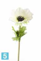 Искусственный цветок для декора Анемона 10dx47h кремовый в #REGION_NAME_DECLINE_PP#