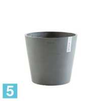 Кашпо с автополивом Ecopots Amsterdam, серое 40-d, 35-h