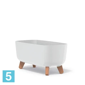 Кашпо Prosperplast GRACIA Case, белое 39-l, 19,5-w, 18,7-h