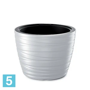 Кашпо Prosperplast MAZE, белое 47,5-d, 34,9-h