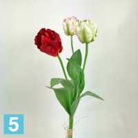 Искусственный букет из тюльпанов Sensitive Botanic красные 3 шт. 62h см