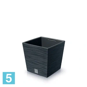 Кашпо Prosperplast FURU Square Low, антрацит 29,5-l, 29,5-w, 29-h