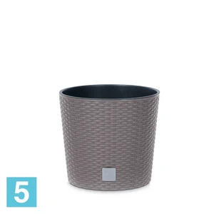 Напольное кашпо Prosperplast RATO ROUND, мокко 40-d, 38-h