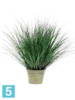 Дикая трава в цинковом горшке искусственная h-95 d-30 см в #REGION_NAME_DECLINE_PP#