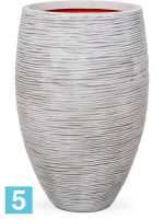 Кашпо Capi nature rib nl vase vase elegant deluxe, слоновая кость d-39 h-60 см в #REGION_NAME_DECLINE_PP#