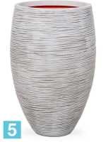 Кашпо Capi nature rib nl vase vase elegant deluxe, слоновая кость d-56 h-86 см в #REGION_NAME_DECLINE_PP#