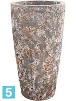 Кашпо Lava partner straight relic rust, металлическое d-46 h-85 см