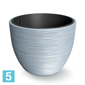 Кашпо Prosperplast FURU, серое 56,9-d, 44,5-h