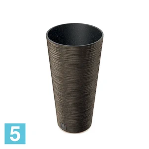 Кашпо Prosperplast FURU Slim ECO Wood, кофе 30-d, 57,5-h
