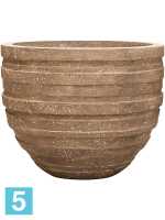 Кашпо Polystone coated junar couple, каменное d-70 h-56 см