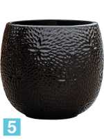 Кашпо Marly pot, черное d-30 h-28 см