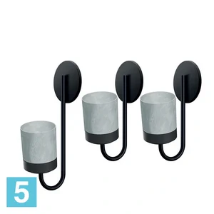 Кашпо настенные Prosperplast Bloomie Hanger, белые 27-l, 23,-w, 84,5-h
