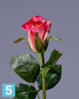 Искусственный цветок для декора Роза Анабель розовая TREEZ Collection в Москве