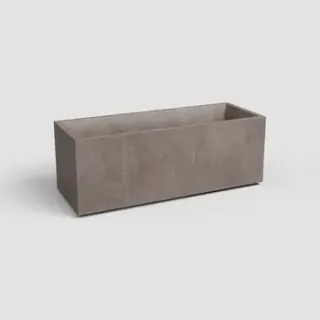 Кашпо Artevasi SYDNEY прямоугольное, серо-коричневое 79,5-l, 29,5-w, 29,5-h