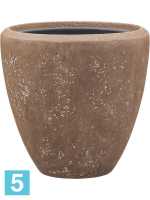 Кашпо Polystone plain couple, каменное, со вставкой d-40 h-40 см