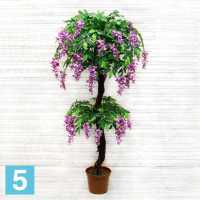 Глициния искусственная Alseed, вистерия, малиновая, h-170  см.