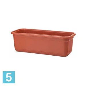 Балконный ящик FORM-PLASTIC Venus, терракотовый 40-l, 16-w, 13-h