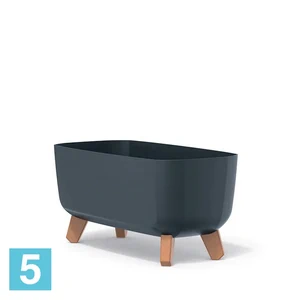Кашпо Prosperplast GRACIA Case, антрацит 39-l, 19,5-w, 18,7-h