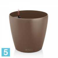 Кашпо с автополивом Lechuza Classico Color, мускатный орех 19-d, 17-h