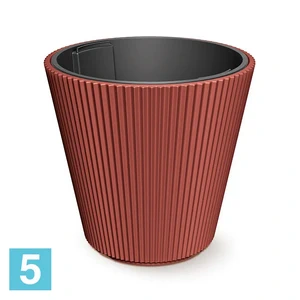 Кашпо Prosperplast MILLY конус, медное 46,7-d, 44,2-h