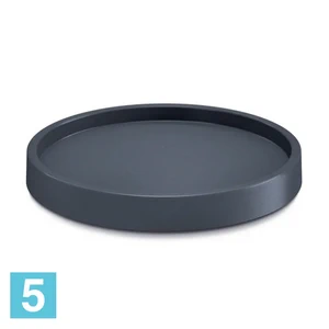 Подставка на колесах Prosperplast Mobile Saucer Round, антрацит 29,2-d, 5,7-h