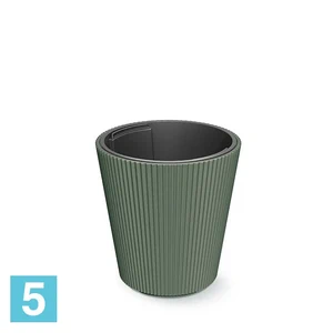 Кашпо Prosperplast MILLY конус, зеленая сосна 29,9-d, 31,1-h