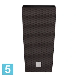 Кашпо Prosperplast RATO SQUARE, венге 27-l, 27-w, 50-h