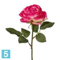 Роза искусственная, h-38 см., розовая в Москве