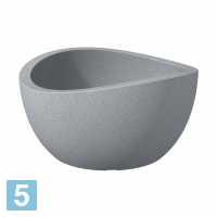Миска Scheurich Wave Globe Bowl, серый камень 40-d, 21-h