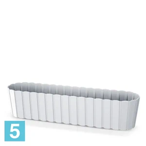 Балконный ящик Prosperplast Boardee Case, белый 14,4-l, 58,7-w, 13-h