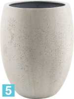 Кашпо Grigio tall, шар antique, белое-бетон d-55 h-68 см в #REGION_NAME_DECLINE_PP#
