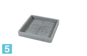 Поддон Plastecnic NATURALIA, серый 38,8-l, 38,8-w, 5,6-h